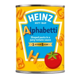 Heinz alphabetti tomato sauce
